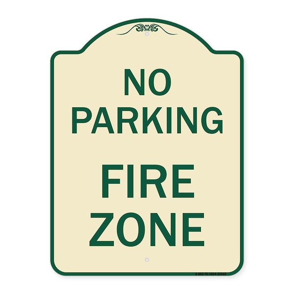 Signmission No Parking Fire Zone Heavy-Gauge Aluminum Architectural Sign, 24" x 18", TG-1824-23616 A-DES-TG-1824-23616 - main